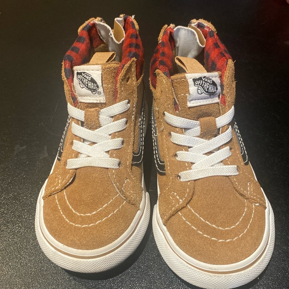 Vans. High top slip on with back zipper